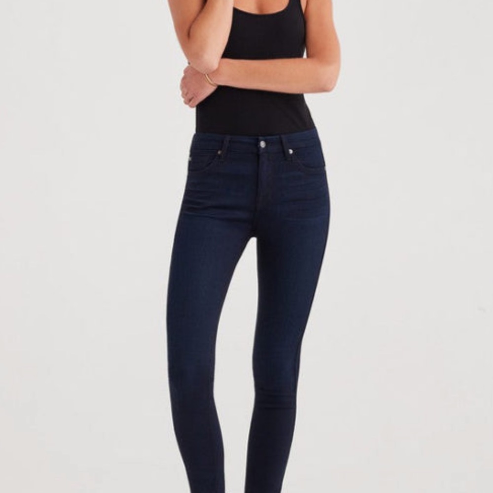 7 for all mankind mid rise ankle skinny jeans new